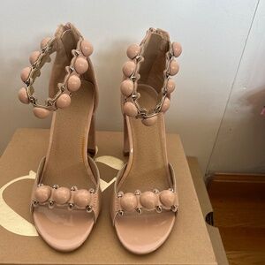 Women’s open toe bauble stud heal